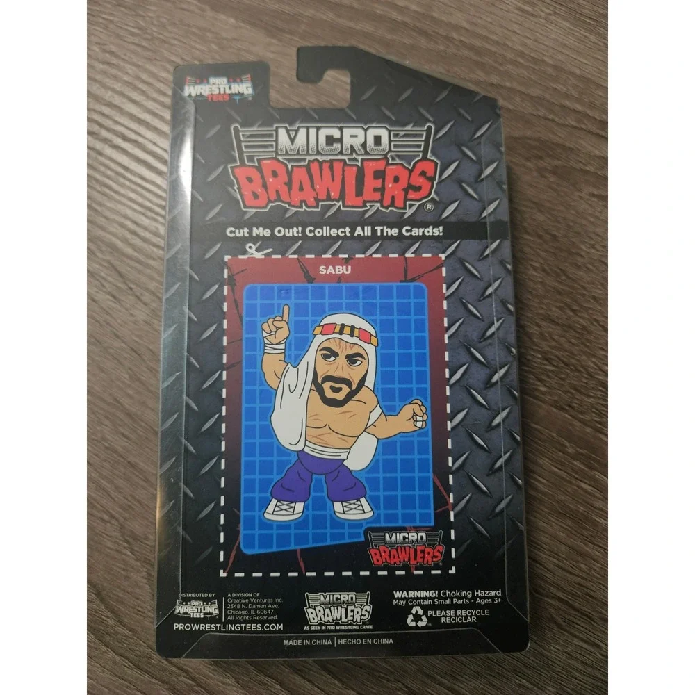 Micro Brawlers Hardcore Edition Sabu Wrestling Figure Pro Wrestling Tees NEW